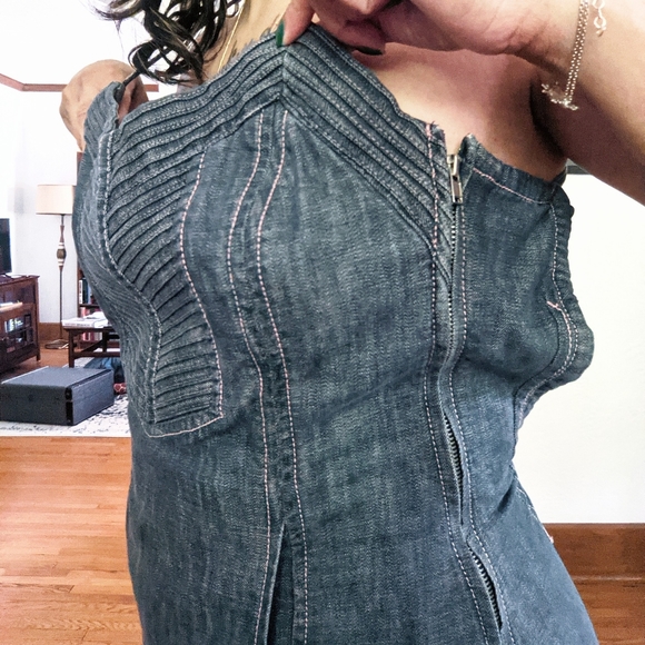 Marc Jacobs Denim Midi Dress - Picture 6 of 6